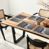 Alpaca - Pasta - Zwart - Wit - Grappig - Dieren Placemat vinyl groot -zzsfeer4_Kitchenyeah-website