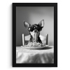 Chihuahua - Hond - Zonnebril - Humoristisch - Zwart - Wit - Spaghetti KitchenYeah - Keuken - Fotolijst klein -3d