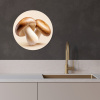 Champignons - Zacht - Beige KitchenYeah - Keuken - Wandcirkel Forex klein -sfeer1