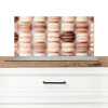 Macarons - Beige - Bruin Spatscherm Aluminium klein -3d_zonderpan