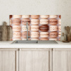 Macarons - Beige - Bruin Spatscherm Aluminium klein -sfeer2