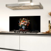 Boeket - Roze - Bloemen - Vaas Spatscherm Aluminium klein -sfeer4