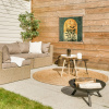 Plant - Bloemen - Wit tuinposter los doek klein -sfeer4