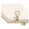 Luchtballon - Leeuw - Watercolor - Safari - Dieren Placemat vinyl groot -zzsfeer3_Kitchenyeah-website