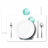 Olifant - Baby - Dieren - Blauwe ballon Placemat vinyl groot -zzsfeer2_Kitchenyeah-website