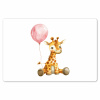 Giraf - Baby - Dieren - Roze ballon Placemat vinyl groot -zzsfeer1_Kitchenyeah-website