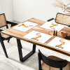 Giraf - Baby - Dieren - Roze ballon Placemat vinyl groot -zzsfeer4_Kitchenyeah-website