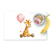 Giraf - Baby - Dieren - Roze ballon Placemat vinyl groot -zzzproduct_Kitchenyeah-website