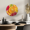 Fruit - Kleurrijk - Close up KitchenYeah - Keuken - Wandcirkel Forex klein -sfeer2