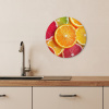 Fruit - Kleurrijk - Close up KitchenYeah - Keuken - Wandcirkel Forex klein -sfeer3