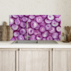 Paars - Uien - Close up Spatscherm Aluminium klein -sfeer2
