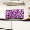 Paars - Uien - Close up Spatscherm Aluminium klein -sfeer4