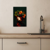 Vrouw - Rood - Groen - Druiven KitchenYeah - Keuken - Canvas klein -sfeer2