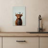 Schotse Hooglander - Bruin - Hoorns - Kokskleding KitchenYeah - Keuken - Canvas klein -sfeer2
