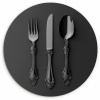 Bestek - Zwart KitchenYeah - Keuken - Wandcirkel Forex klein -3d