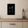 Vork - Mes - Zilver KitchenYeah - Keuken - Canvas klein -sfeer2