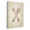 Beige - Vintage - Bestek KitchenYeah - Keuken - Canvas klein -3d