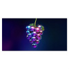 Paars - Disco - Feest - Druif Spatscherm Aluminium klein -3d_volledig