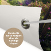 Doorkijk - Rozenboog - Uitzicht - Landschap - Bloemen tuinposter los doek klein -sfeer5