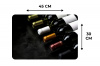 Wijn - Flessen - Variatie - Smaken Placemat vinyl groot -specs