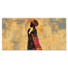 Vrouw - Silhouet - Patronen - Sierlijk Spatscherm Aluminium klein -3d_volledig