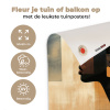 Zijaanzicht - Vrouw - Vormen tuinposter los doek klein -sfeer2
