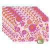Bloemenpatroon - Roze - Oranje - Bloemen Placemat vinyl groot -zzsfeer3_Kitchenyeah-website
