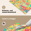 Geel - Roze - Blauw - Retro Inductie beschermer vinyl 3mm klein -tsfeer6_DE