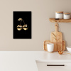 Kersen - Zwart - Goud - Chrome KitchenYeah - Keuken - Canvas klein -sfeer1