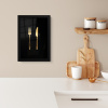 Bestek - Goud - Mes - Vork KitchenYeah - Keuken - Fotolijst klein -sfeer1
