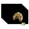 Croissant - Brood - Goud - Zwart Placemat vinyl groot -zzsfeer3_Kitchenyeah-website