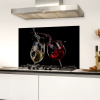 Dynamische Wijnsymfonie Spatscherm Aluminium klein -sfeer4