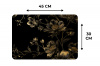 Midnachtstuin in Monochrome Goud Placemat vinyl groot -specs