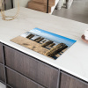 Verweerde Palen op het Strand Inductie beschermer vinyl 3mm klein -sfeer8