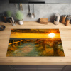 Houten Pad naar de Zonsondergang Inductie beschermer vinyl 3mm klein -sfeer5
