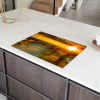 Houten Pad naar de Zonsondergang Inductie beschermer vinyl 3mm klein -sfeer8