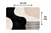 Abstract - Japandi - Beige - Modern Placemat vinyl groot -specs
