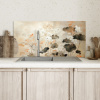 Bloemen - Japandi - Wabi sabi Spatscherm Aluminium klein -sfeer2
