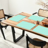 Blauw - Groen - Pastel - Stippen Placemat vinyl groot -zzsfeer4_Kitchenyeah-website
