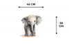 Olifant - Dieren - Kinderen - Watercolor Placemat vinyl groot -specs