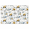 Voertuigen - Kinderen - Graafmachine - Tractor Placemat vinyl groot -zzsfeer1_Kitchenyeah-website