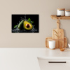 Avocado - Groente - Bladeren - Water - Zwart - Groen KitchenYeah - Keuken - Canvas klein -sfeer1