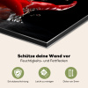 Peper - Rood - Zwart - Water - Groente Spatscherm Aluminium klein -zcloseup_DE