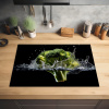Broccoli - Groen - Water - Zwart Inductie beschermer vinyl 3mm klein -sfeer5