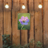 Bloem - Close up - Paars tuinposter los doek klein -sfeer1