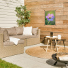 Bloem - Close up - Paars tuinposter los doek klein -sfeer4