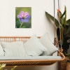 Bloem - Close up - Paars tuinposter los doek klein -sfeer7