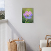 Bloem - Close up - Paars tuinposter los doek klein -sfeer8