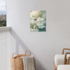 Lieveheersbeestje - Bloemen - Wit tuinposter los doek klein -sfeer8