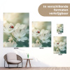 Lieveheersbeestje - Bloemen - Wit tuinposter los doek klein -sfeer9